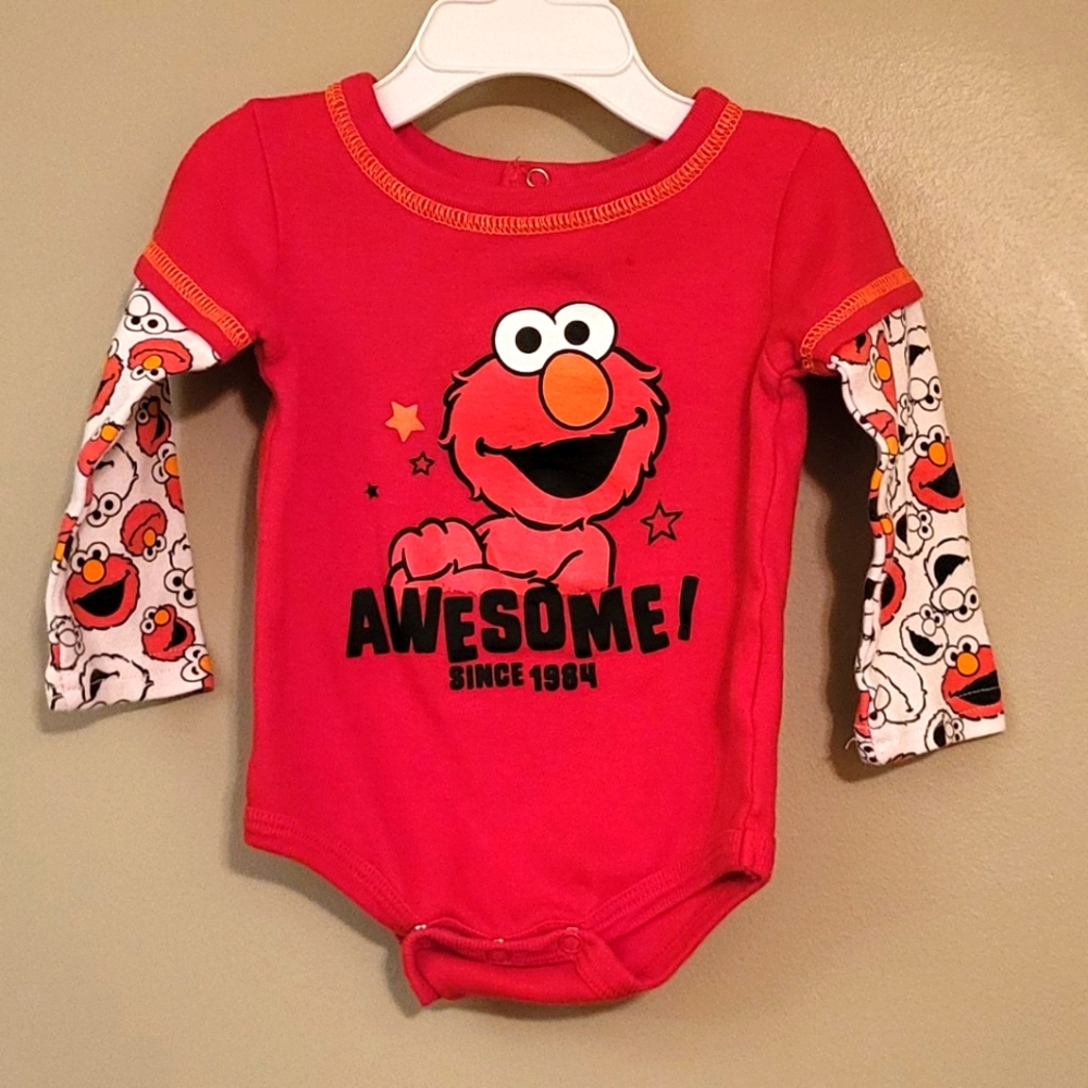 Sesame Street Elmo long sleeve onesie/bodysuit